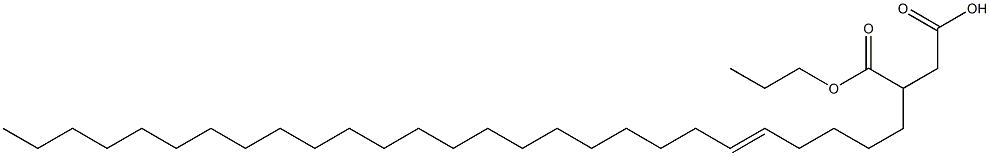 3-(5-Heptacosenyl)succinic acid 1-hydrogen 4-propyl ester Struktur