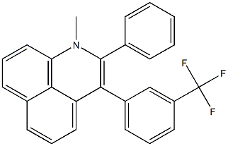 1-Methyl-2-phenyl-3-(3-trifluoromethylphenyl)-1H-benzo[de]quinoline Struktur
