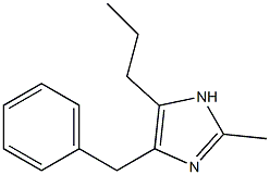 2-Methyl-4-benzyl-5-propyl-1H-imidazole Structure