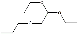 2,3-Hexadienal diethyl acetal Struktur