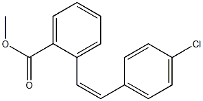 (Z)-4'-Chlorostilbene-2-carboxylic acid methyl ester Struktur