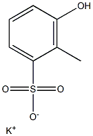 3-ヒドロキシ-2-メチルベンゼンスルホン酸カリウム 化學(xué)構(gòu)造式