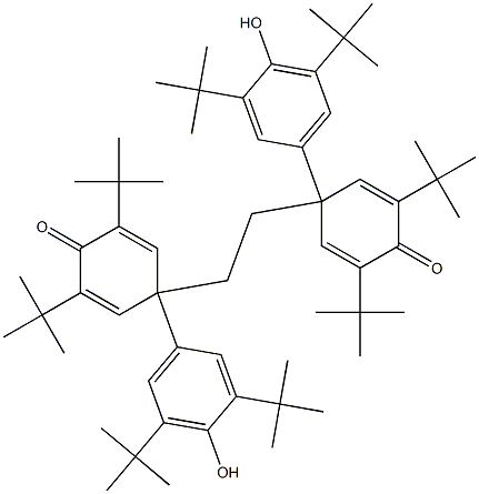 4,4'-Bis(4-hydroxy-3,5-di-tert-butylphenyl)[4,4'-ethylenebis(2,6-di-tert-butylcyclohexa-2,5-diene)]-1,1'-dione Struktur