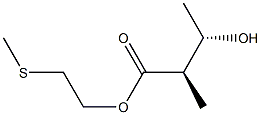 (2R,3S)-2-Methyl-3-hydroxybutyric acid 2-(methylthio)ethyl ester Struktur