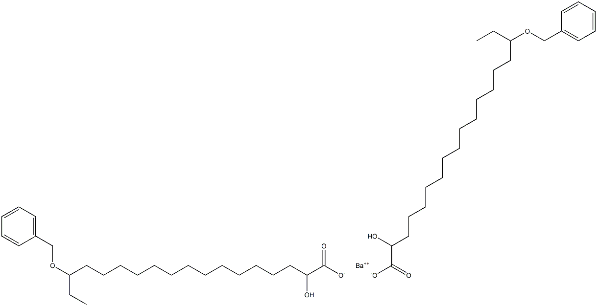 Bis(16-benzyloxy-2-hydroxystearic acid)barium salt Struktur