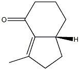 (7aR)-1,2,5,6,7,7a-Hexahydro-3-methyl-4H-inden-4-one Struktur