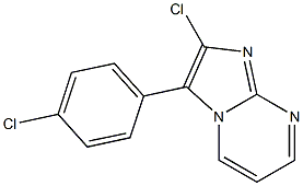 2-Chloro-3-(p-chlorophenyl)imidazo[1,2-a]pyrimidine Struktur