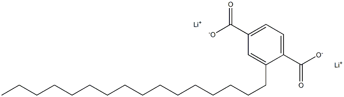 2-Hexadecylterephthalic acid dilithium salt Struktur