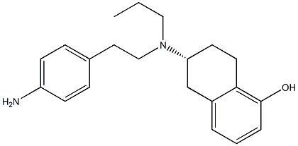(R)-6-[N-[2-(4-Aminophenyl)ethyl]-N-propylamino]-5,6,7,8-tetrahydronaphthalen-1-ol Struktur