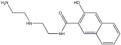 N-[2-[(2-Aminoethyl)amino]ethyl]-3-hydroxy-2-naphthalenecarboxamide Struktur