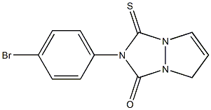 2-(4-Bromophenyl)-1-thioxo-1H,5H-pyrazolo[1,2-a][1,2,4]triazol-3(2H)-one Structure