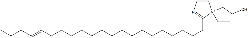 1-Ethyl-2-(17-henicosenyl)-1-(2-hydroxyethyl)-2-imidazoline-1-ium Struktur