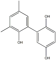 3',5'-Dimethyl-1,1'-biphenyl-2,2',5-triol Struktur