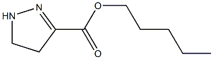 4,5-Dihydro-1H-pyrazole-3-carboxylic acid pentyl ester Structure