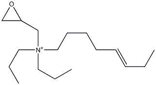 N-(5-Octenyl)-N,N-dipropyl-2-oxiranemethanaminium Structure