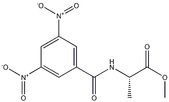 N-(3,5-ジニトロベンゾイル)-L-アラニンメチル 化學(xué)構(gòu)造式