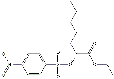 (R)-2-[(4-Nitrophenyl)sulfonyloxy]heptanoic acid ethyl ester Struktur