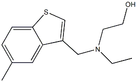 3-[[N-Ethyl-N-(2-hydroxyethyl)amino]methyl]-5-methylbenzo[b]thiophene Struktur