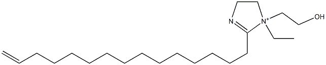 1-Ethyl-1-(2-hydroxyethyl)-2-(14-pentadecenyl)-2-imidazoline-1-ium Struktur