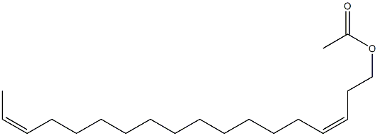 Z,Z-3,16-Octadecadien-1-ol acetate Struktur