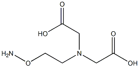 2-aminooxyethyliminodiacetic acid Struktur
