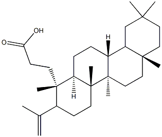 3,4-SECO-OLEANA-4-(23),18-DIEN-3-OICACID Struktur