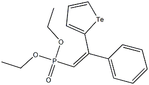 DIETHYL2-PHENYL-2TELLUROPHENYLVINYLPHOSPHONATE Struktur