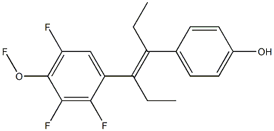 TETRAFLUORODIETHYLSTILBOESTROL Structure