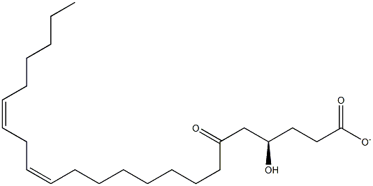 (2R,12Z,15Z)-2-HYDROXY-4-OXOHENEICOSA-12,15-DIEN-1-YLACETATE Struktur
