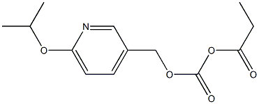 (6-ISOPROPOXYPYRIDIN-3-YL)METHYL PROPIONYL CARBONATE Structure
