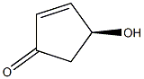 4-(S)-HYDROXY-2-CYCLOPENTENONE Struktur