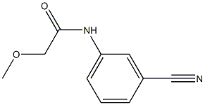 N-(3-cyanophenyl)-2-methoxyacetamide Struktur