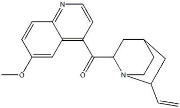 (6-methoxyquinolin-4-yl)(6-vinyl-1-azabicyclo[2.2.2]oct-2-yl)methanone Struktur