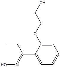 (1E)-1-[2-(2-hydroxyethoxy)phenyl]propan-1-one oxime Struktur