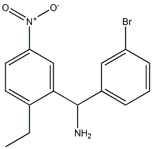 (3-bromophenyl)(2-ethyl-5-nitrophenyl)methanamine Structure