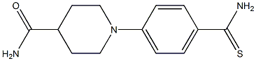 1-(4-carbamothioylphenyl)piperidine-4-carboxamide Struktur
