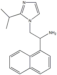 1-(naphthalen-1-yl)-2-[2-(propan-2-yl)-1H-imidazol-1-yl]ethan-1-amine Struktur