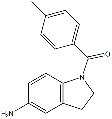 1-[(4-methylphenyl)carbonyl]-2,3-dihydro-1H-indol-5-amine Struktur