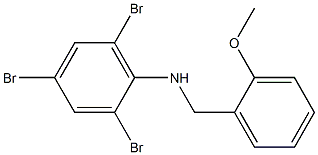 2,4,6-tribromo-N-[(2-methoxyphenyl)methyl]aniline Structure