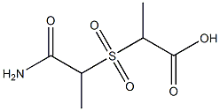 2-[(1-carbamoylethane)sulfonyl]propanoic acid|