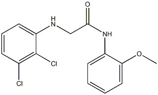 2-[(2,3-dichlorophenyl)amino]-N-(2-methoxyphenyl)acetamide Struktur