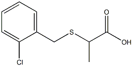 2-[(2-chlorobenzyl)thio]propanoic acid Struktur