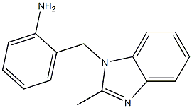 2-[(2-methyl-1H-1,3-benzodiazol-1-yl)methyl]aniline Struktur