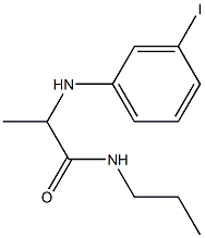 2-[(3-iodophenyl)amino]-N-propylpropanamide Struktur