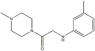 2-[(3-methylphenyl)amino]-1-(4-methylpiperazin-1-yl)ethan-1-one Struktur
