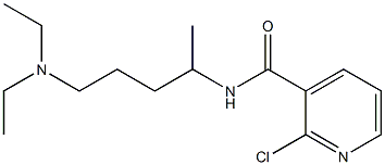 2-chloro-N-[5-(diethylamino)pentan-2-yl]pyridine-3-carboxamide Struktur