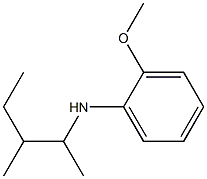 2-methoxy-N-(3-methylpentan-2-yl)aniline Struktur