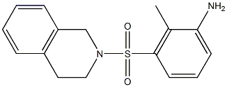 2-methyl-3-(1,2,3,4-tetrahydroisoquinoline-2-sulfonyl)aniline Struktur