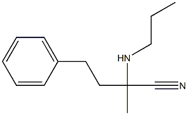 2-methyl-4-phenyl-2-(propylamino)butanenitrile Struktur