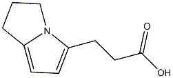 3-(2,3-dihydro-1H-pyrrolizin-5-yl)propanoic acid Struktur